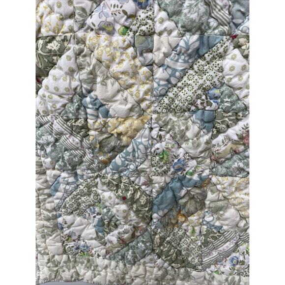 LL Bean Quilted Floral Cottage Country Patchwork Pillow Sham STANDARD SIZE - Picture 4 of 9